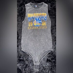 Golden State Warriors Gray Sleeveless Bodysuit